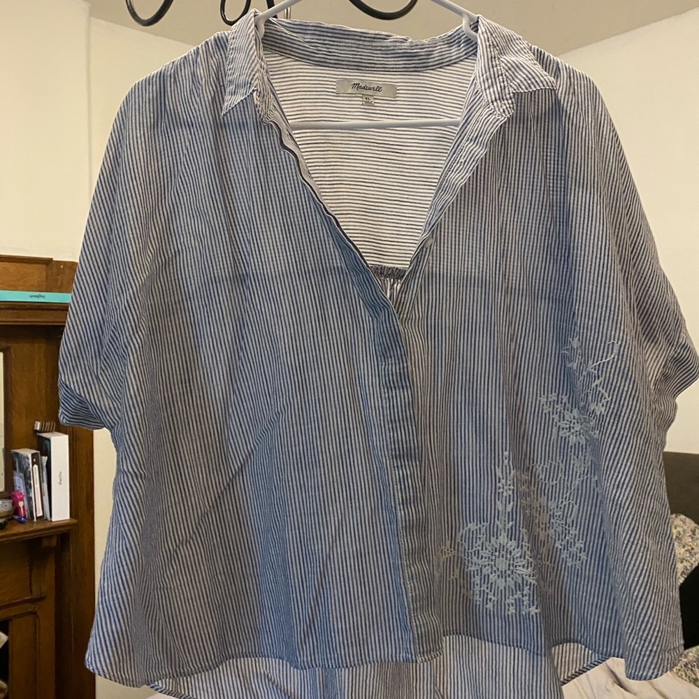 Madewell Cropped Button Down - image 1